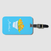 waterverven van Sinaasappels Bagagelabel (Voorkant (horizontaal))