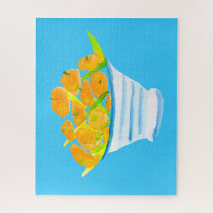 waterverven van Sinaasappels Legpuzzel