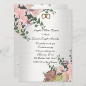 Waterverven voor bruiloft kaart (Voorkant / Achterkant)