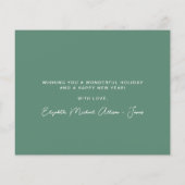 Waterverven voor budgetpineboomgaarden kerstkaart (Achterkant)