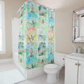 Waterverven voor Collectie van kalkoenen Douchegordijn (In situ)