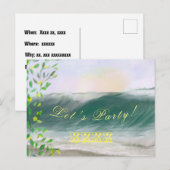 Waterverven voor de Birthday Party Briefkaart (Voorkant / Achterkant)