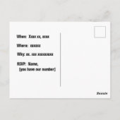 Waterverven voor de Birthday Party Briefkaart (Achterkant)