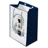 Waterverven voor het anker van de vloerboot medium cadeauzakje (Voorkant Gekanteld)