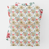 Waterverven voor kerstmis Poinsettia Inpakpapier Vel (In situ)