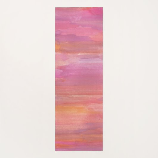 Waterverven voor roze zonneschijn yogamat (Achterkant)