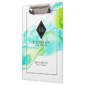 Waterverven voor stromende inkt abstracte marmerin klembord (Links)