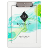 Waterverven voor stromende inkt abstracte marmerin klembord (Voorkant)