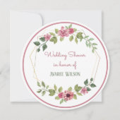 Waterverven Vrijgezellenfeest Flowers Kaart (Voorkant)