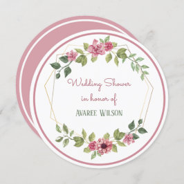 Waterverven Vrijgezellenfeest Flowers Kaart