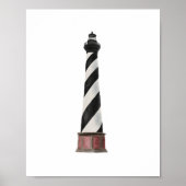 Waterverven vuurtoren vuurtoren poster (Voorkant)