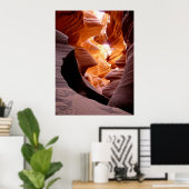 WATERVERVOERDE ROCK VAN ANTELOPE CANYON POSTER (Thuiskantoor)