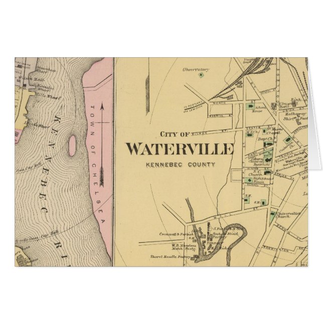 Waterville, Kennebec Co. (Voorkant Horizontaal)