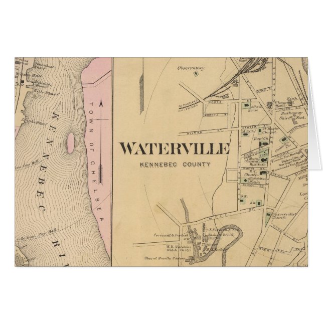 Waterville, Kennebec County (Voorkant Horizontaal)