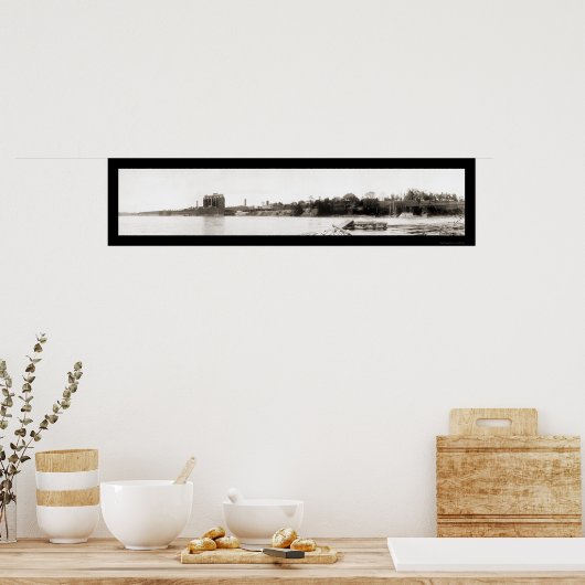 Waterville Maine Foto 1909 Poster (Keuken)