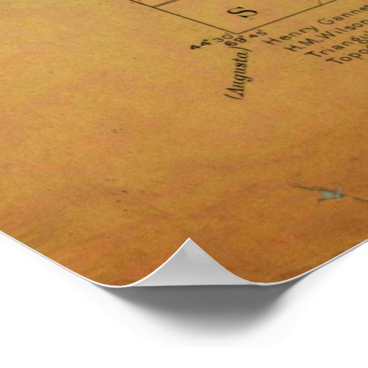 Waterville Maine  Map Poster (Hoek)