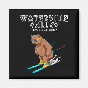 Waterville Valley New Hampshire - Grappige Ski Gri Magneet