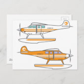 Watervlak. Drijfvlak. vector Briefkaart (Voorkant / Achterkant)