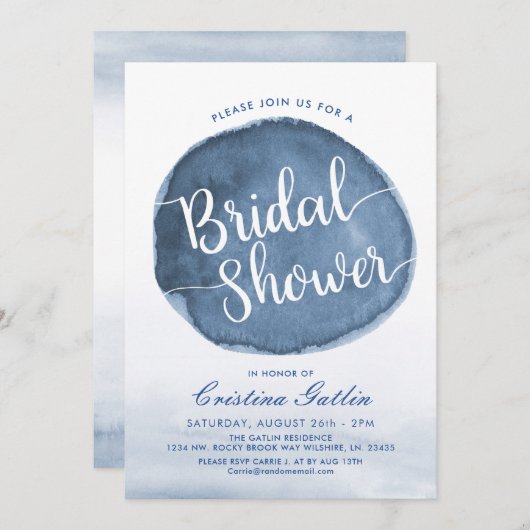 Watervlek op het meer | Aangepast | VRIJGEZELLENFE Kaart (Voorkant / Achterkant)