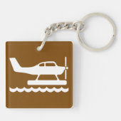 Watervliegtuigen bord sleutelhanger (Achterkant)