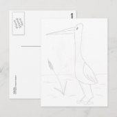Watervogel Briefkaart (Voorkant / Achterkant)