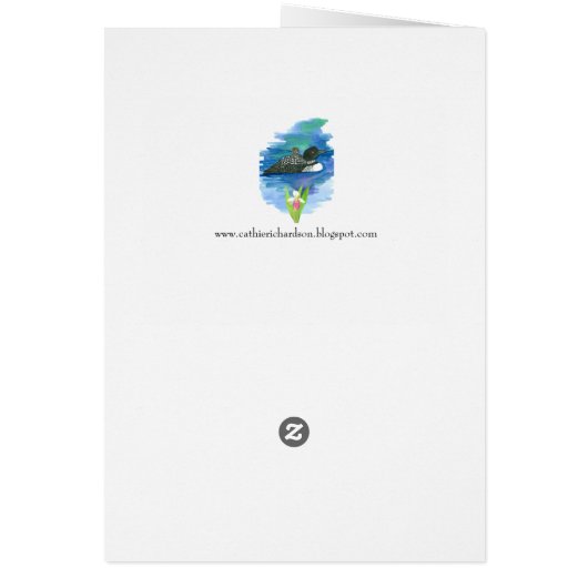 Watervogel Loon Baby Bird Lady Slipper Blank (Achterkant)