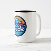 watervogeleend tweekleurige koffiemok (Voorkant rechts)
