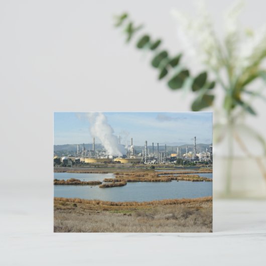 Watervogelpark en Shell Refinery Briefkaart (Staand voorkant)