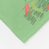 Watervogels Flamingo Couple Tree of Life Greenery Fleece Deken (Hoek)