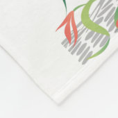 Watervogels Flamingo Couple Tree of Life Greenery Fleece Deken (Hoek)