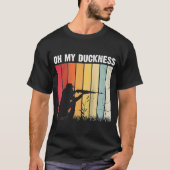 Watervogels Jacht voor een Flying Duck Hunting Rag T-shirt (Voorkant)