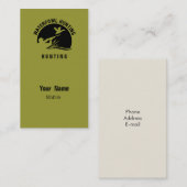 Watervogels jagen visitekaartje (Voorkant / Achterkant)