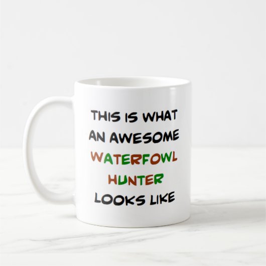 watervogels jager, geweldige koffiemok (Links)