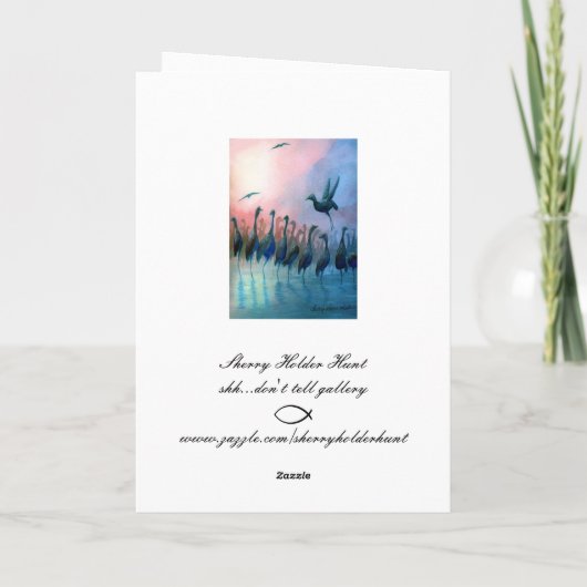 Watervogels, met sympathie... Kaart (Achterkant)