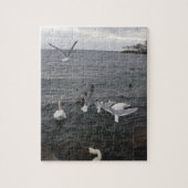 Watervogels op het Ontario-meer Legpuzzel (Verticaal)