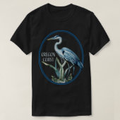 Watervogels Vogel Kijken Heron Vogels Great Oregon T-shirt (Design voorkant)