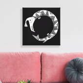 Watervoorziening, Mimbres Pottery Design Canvas Afdruk (Insitu (Woonkamer))