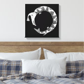 Watervoorziening, Mimbres Pottery Design Canvas Afdruk (Insitu (Slaapkamer))