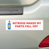 watervrij bumpersticker (Op auto)