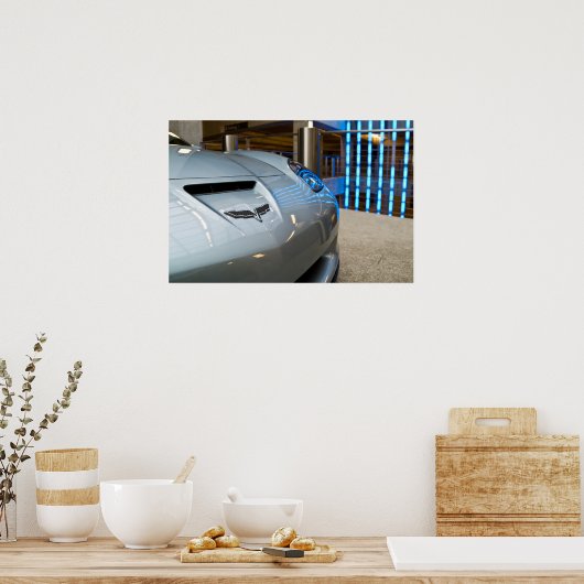 Watervrij poster - Chevy C6 Corvette (Keuken)