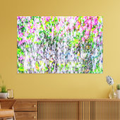 Watervun in de tuin van de Lilacs Canvas Afdruk (Insitu (Woonkamer))