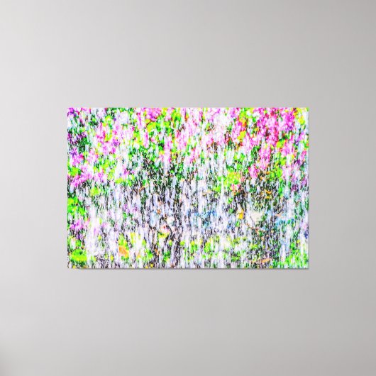 Watervun in de tuin van de Lilacs Canvas Afdruk (Voorkant)