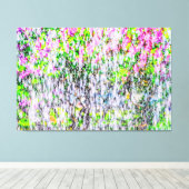 Watervun in de tuin van de Lilacs Canvas Afdruk (Insitu (Houten vloer))