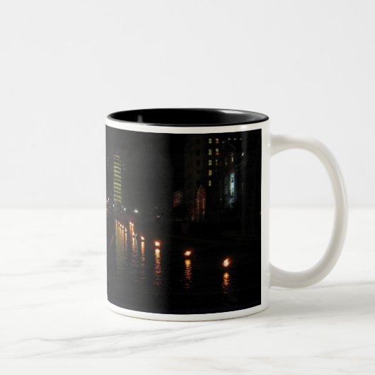 watervuur tweekleurige koffiemok (Rechts)
