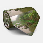 Waterweg in Vietnam Stropdas (Opgerold)