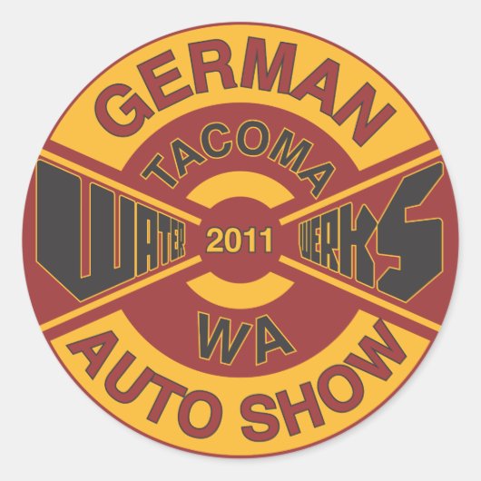 WaterWerks 2011 Ronde Sticker (Voorkant)