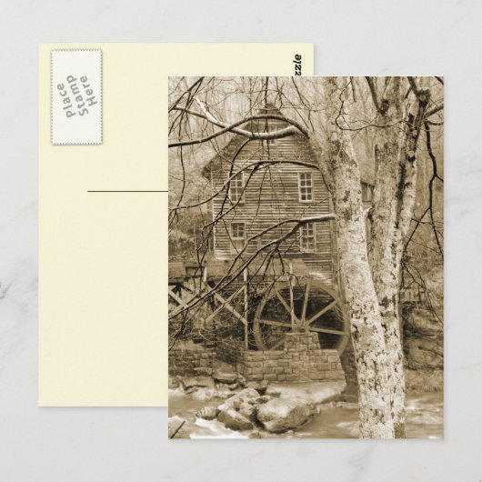  waterwiel briefkaart (Voorkant / Achterkant)