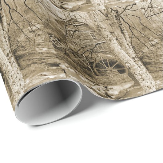  waterwiel cadeaupapier (Rol Hoek)