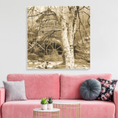  waterwiel canvas afdruk (Insitu (Woonkamer))