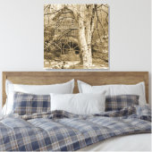  waterwiel canvas afdruk (Insitu (Slaapkamer))